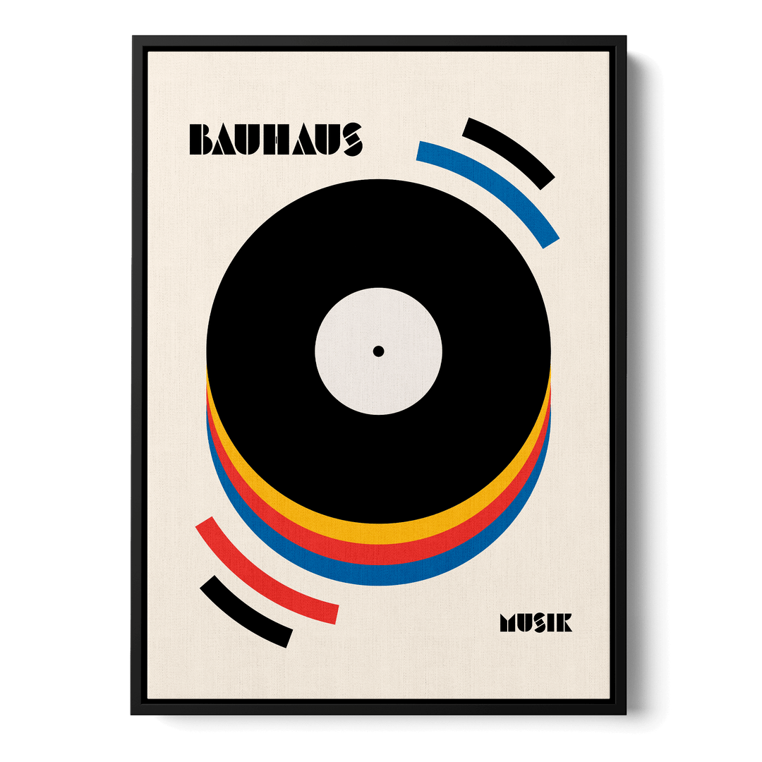 Bauhaus Musik Retro Canvas