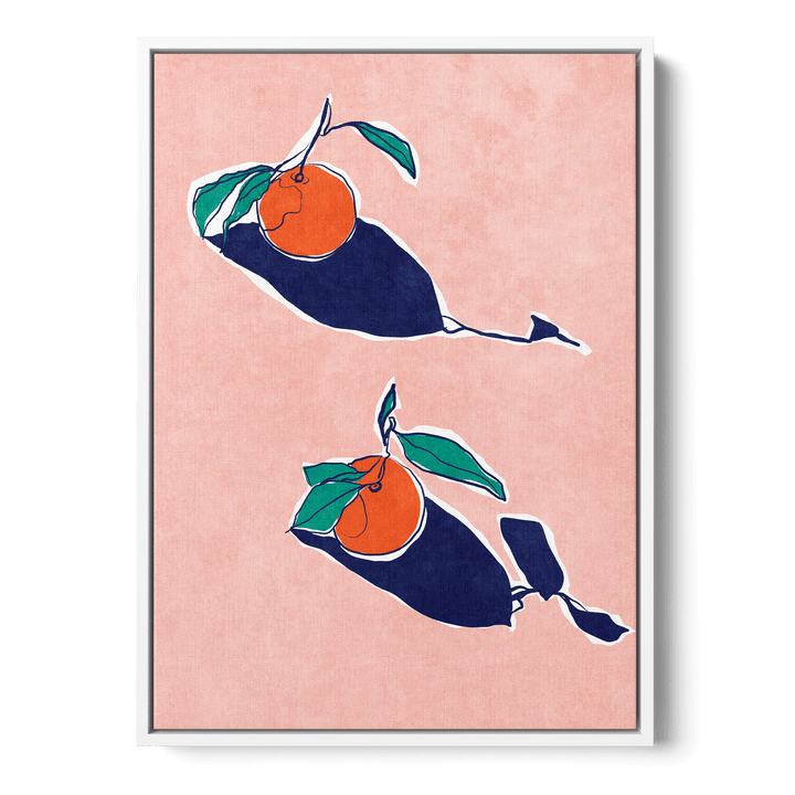 Abstract Oranges Canvas