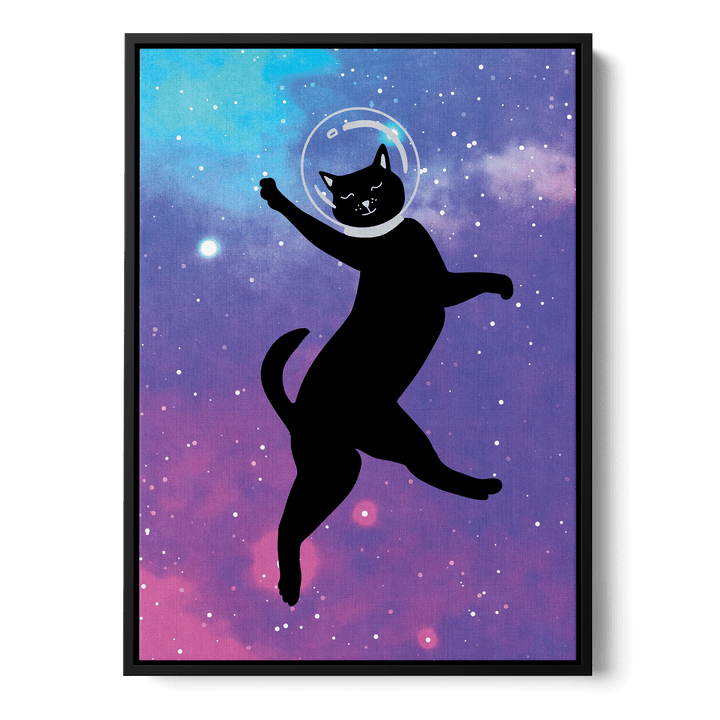 Happy Space Cat Canvas
