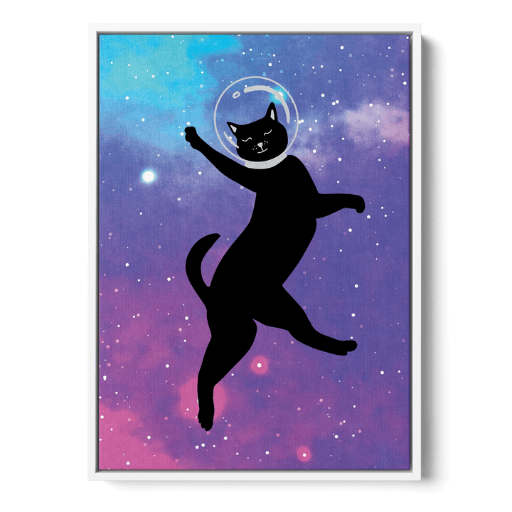 Happy Space Cat Canvas
