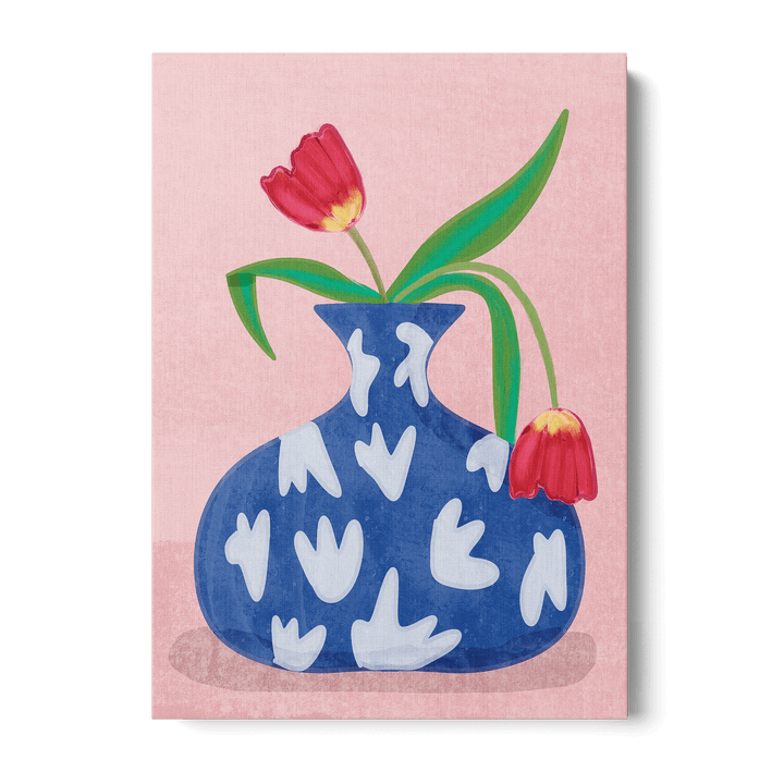 Tulips In Vase Canvas