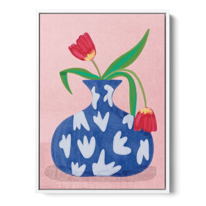 Tulips In Vase Canvas
