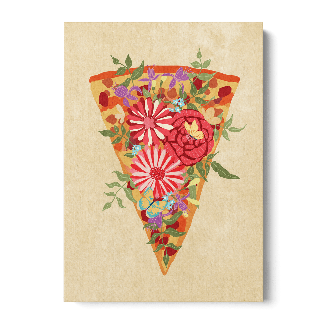 Slice Of Flower Pizza Canvas