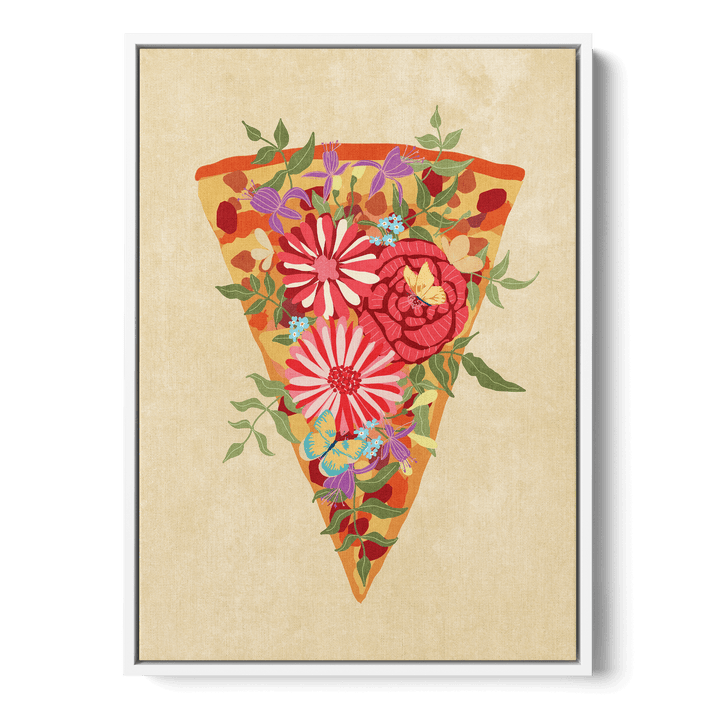 Slice Of Flower Pizza Canvas