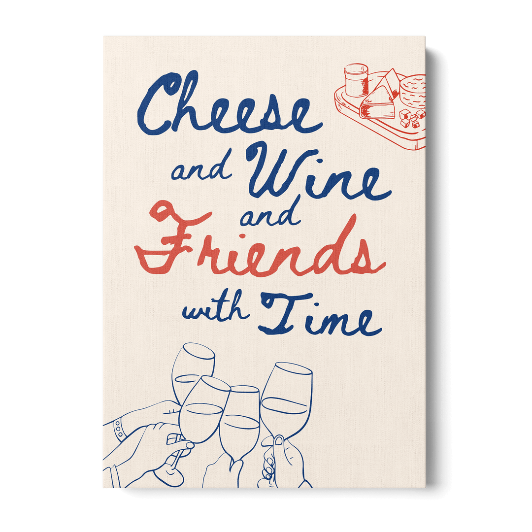 Cheese And Wine Canvas