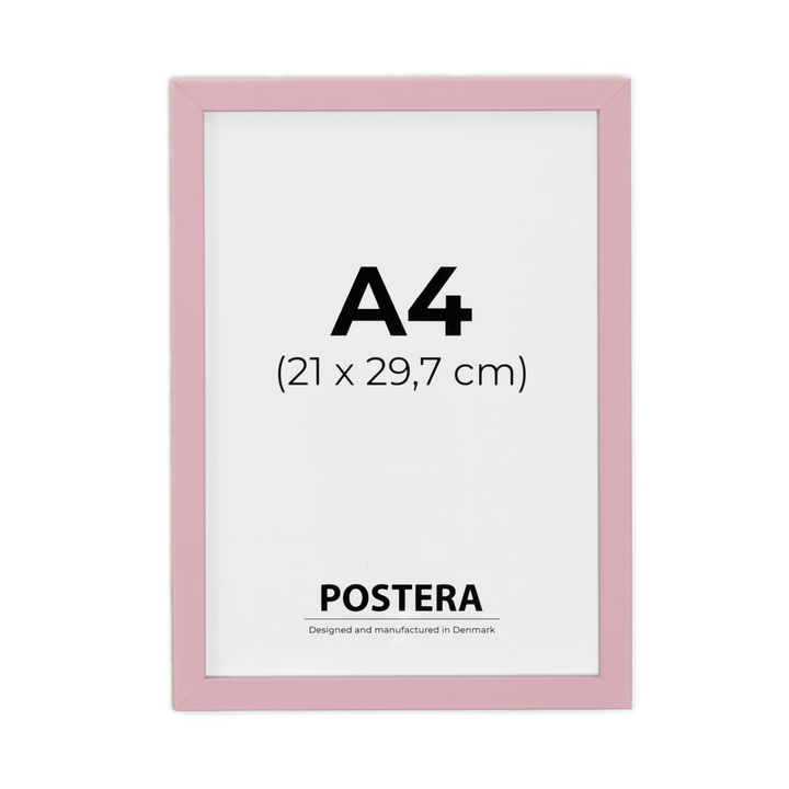 Gammelrosa ramme - A4