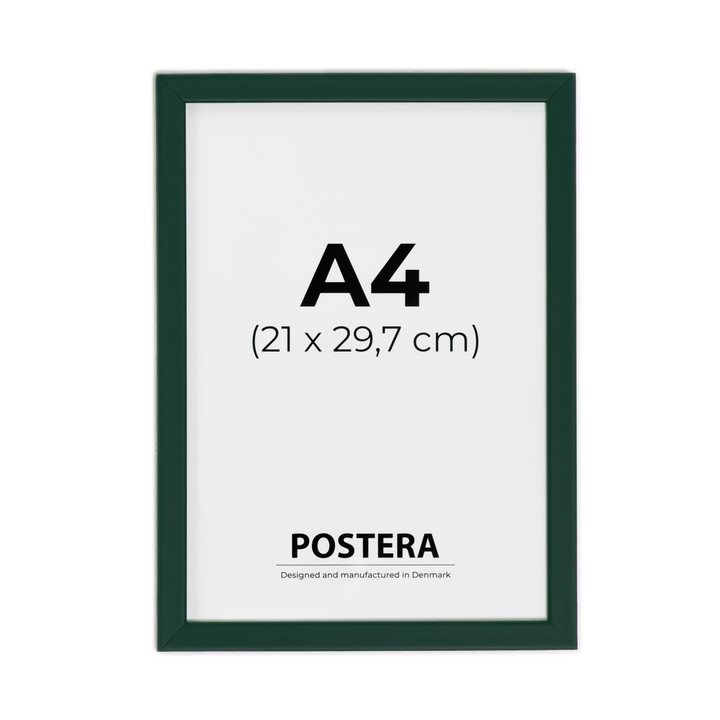 Mørkegrønn ramme - A4