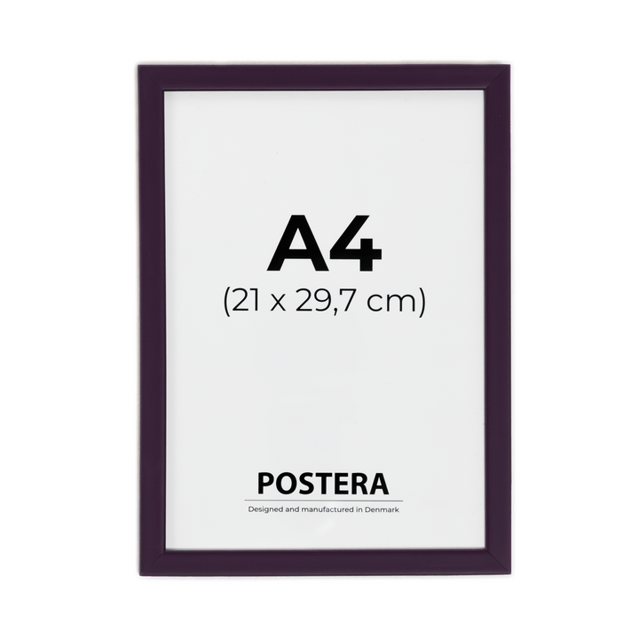 Mørkelilla ramme - A4