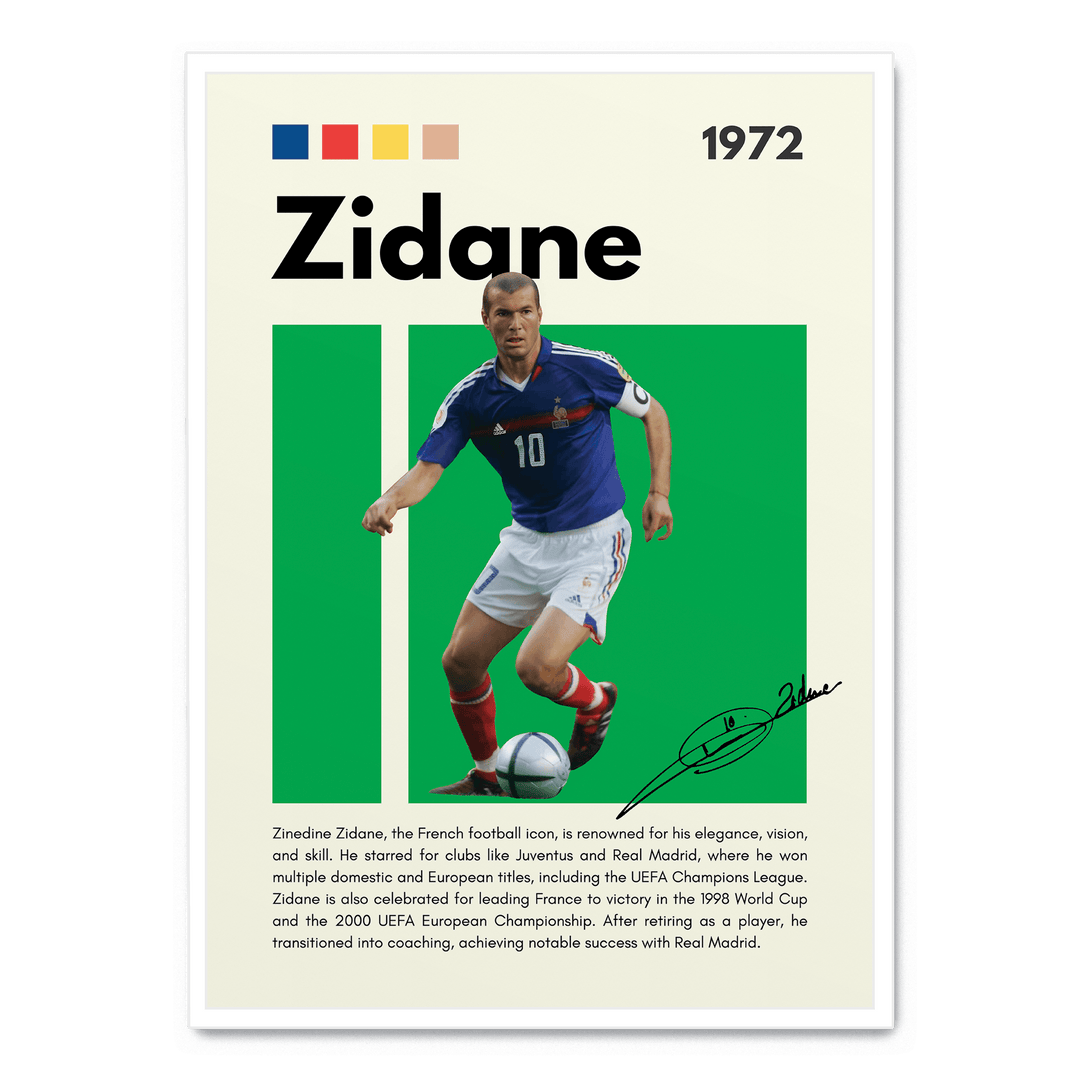 Zinedine Zidane Football Icons
