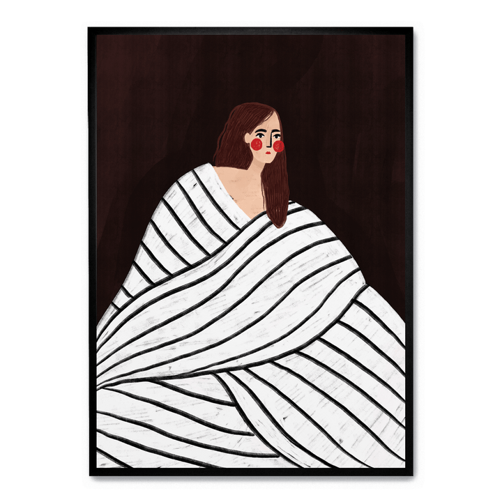 Woman With BW Stripes