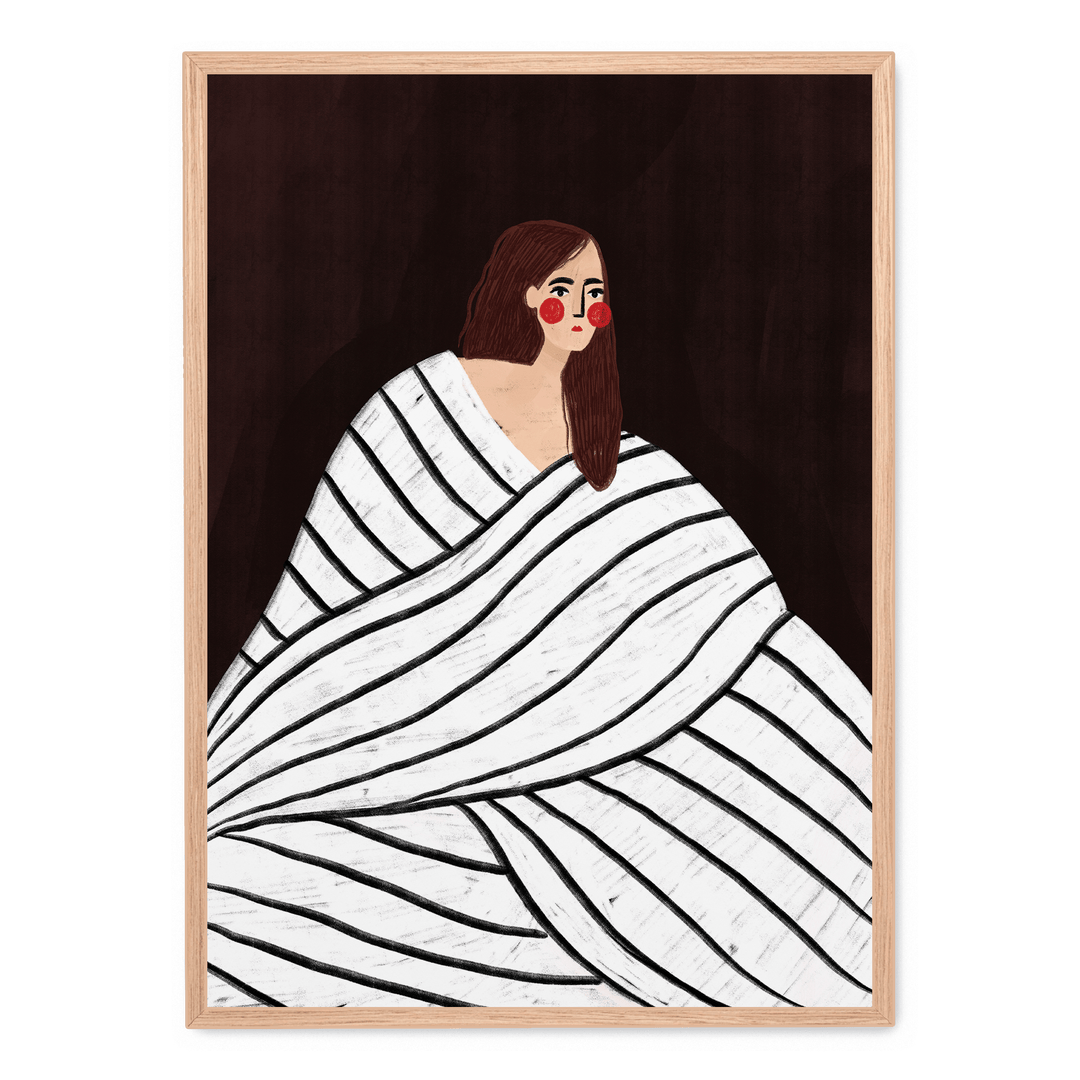 Woman With BW Stripes