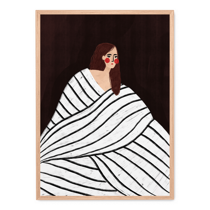 Woman With BW Stripes