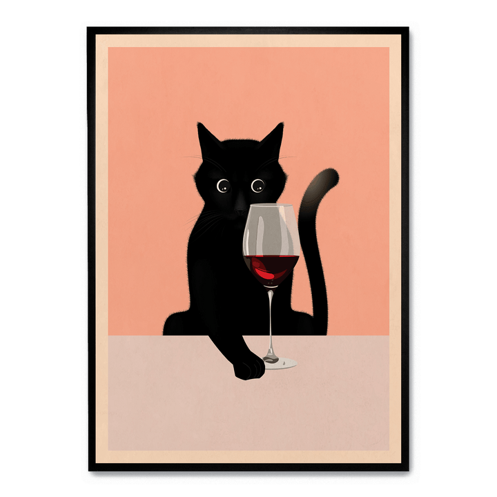 Cat And Wine