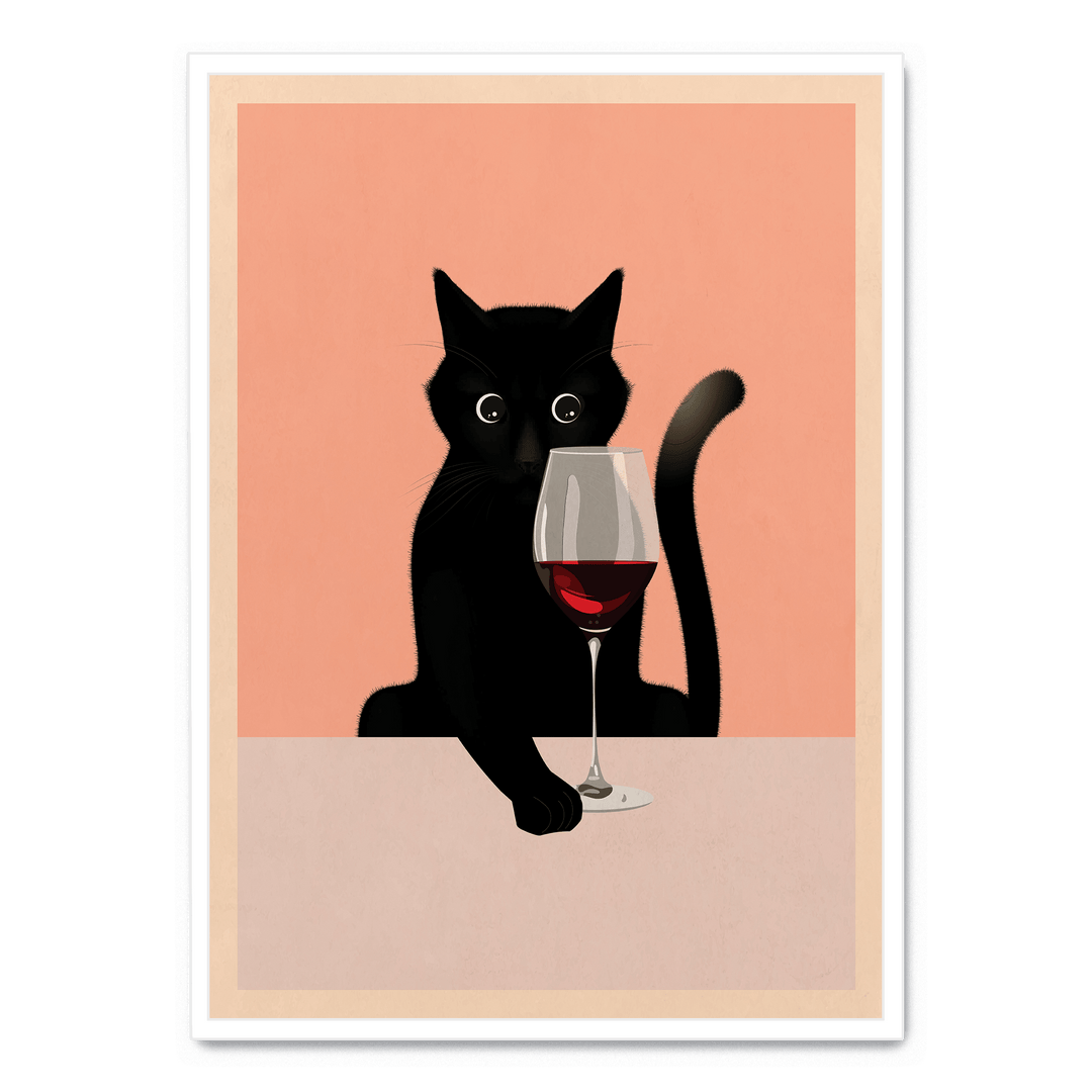 Cat And Wine