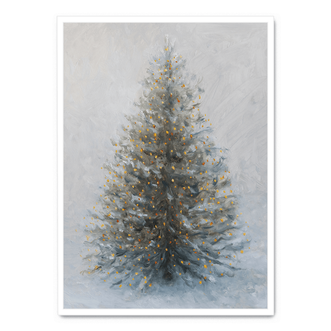 Christmas Tree In Snow