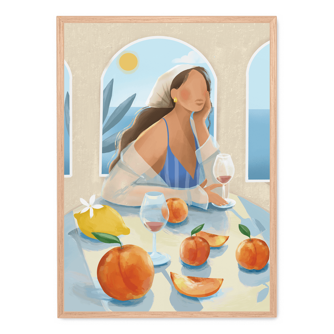 Girl With Peaches