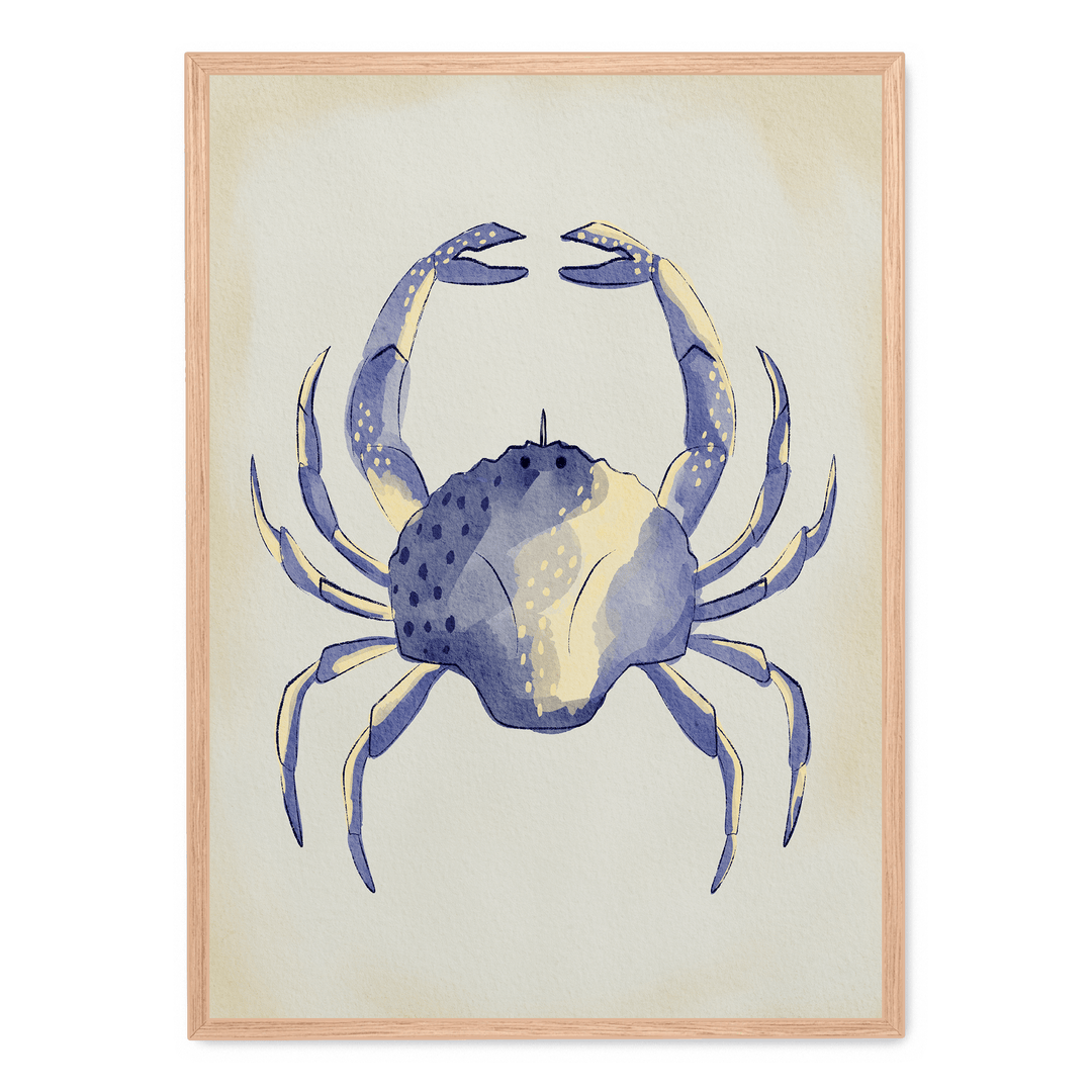 Watercolor Blue Crab