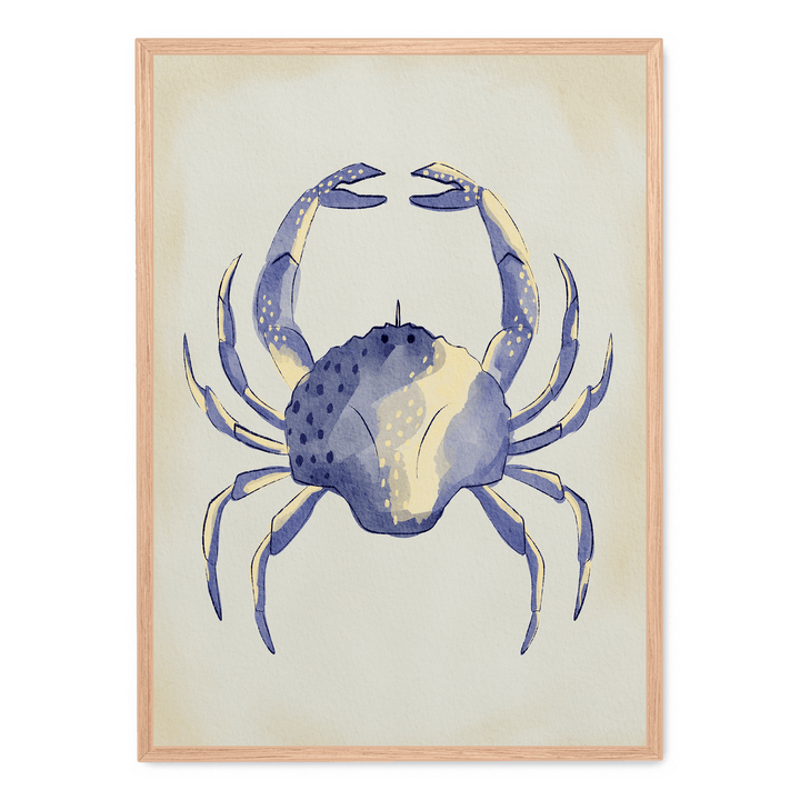 Watercolor Blue Crab
