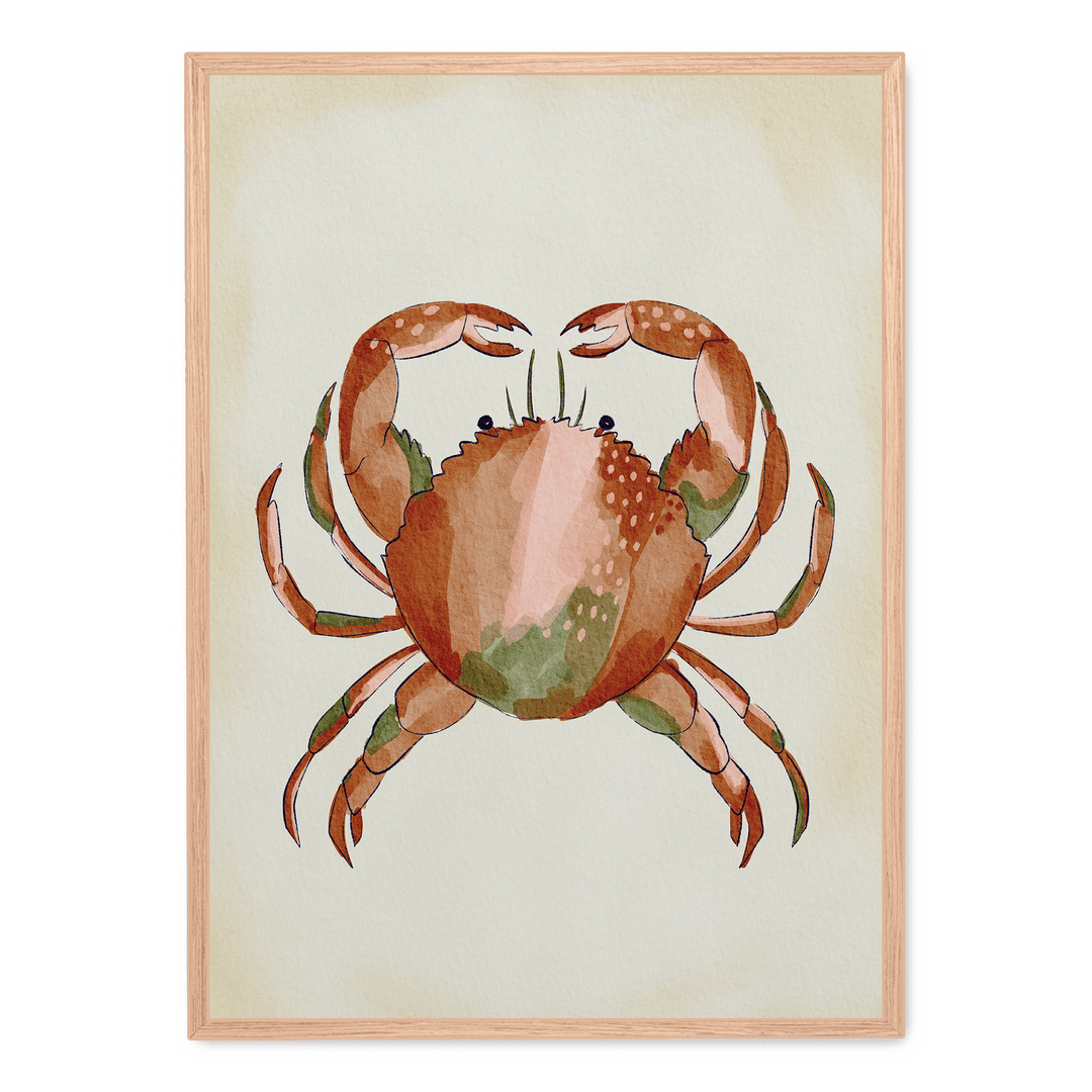 Watercolor Crab
