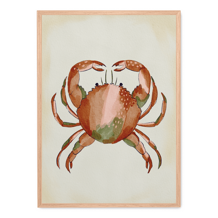 Watercolor Crab