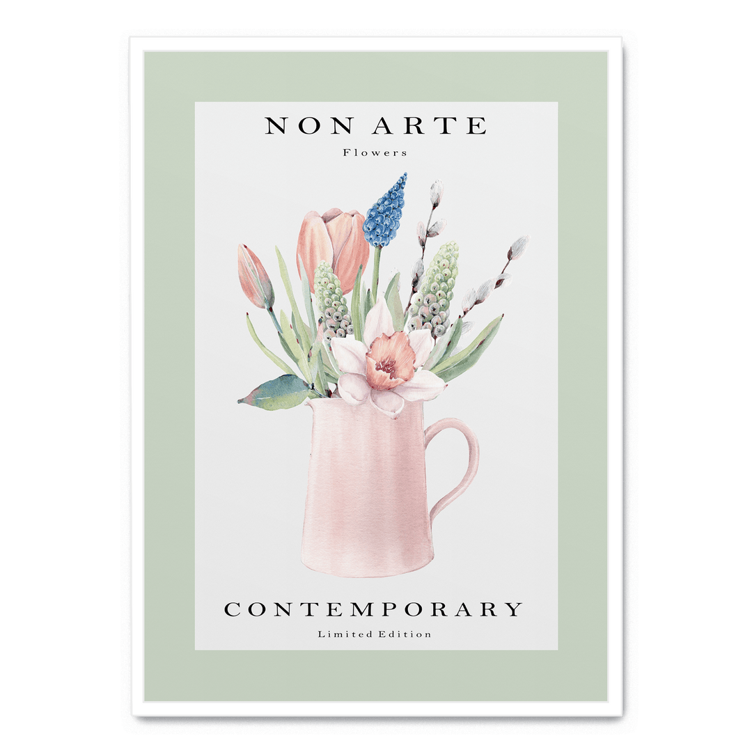 Non Arte Green Flowers