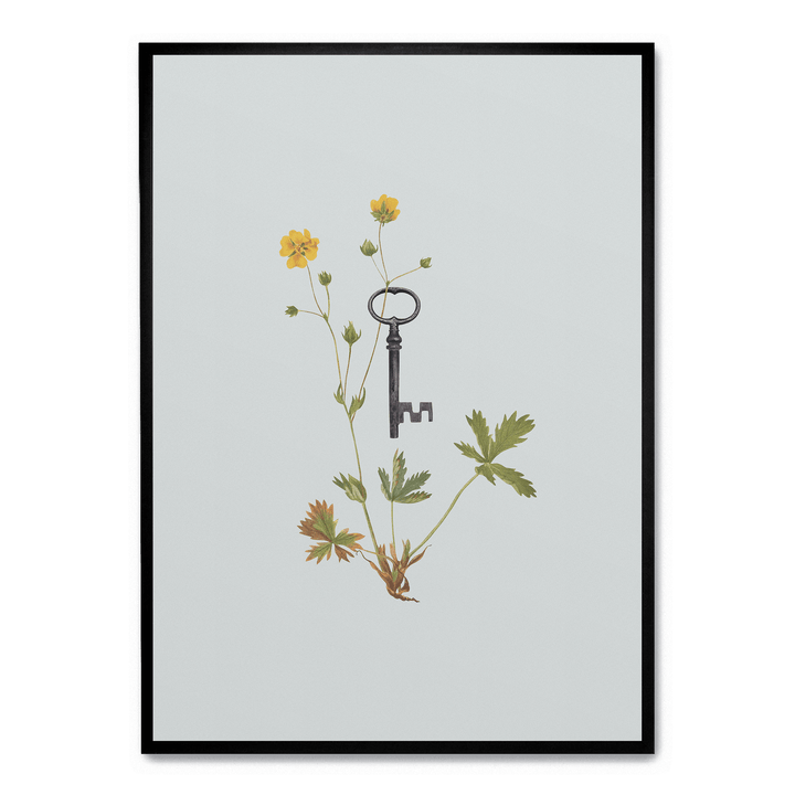 Botanical Vintage Key