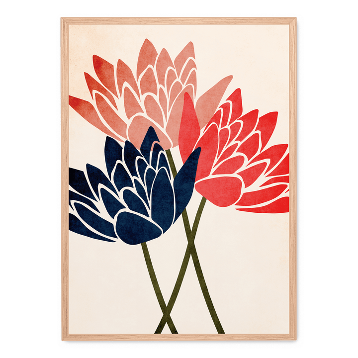 Three Dancing Blossoms