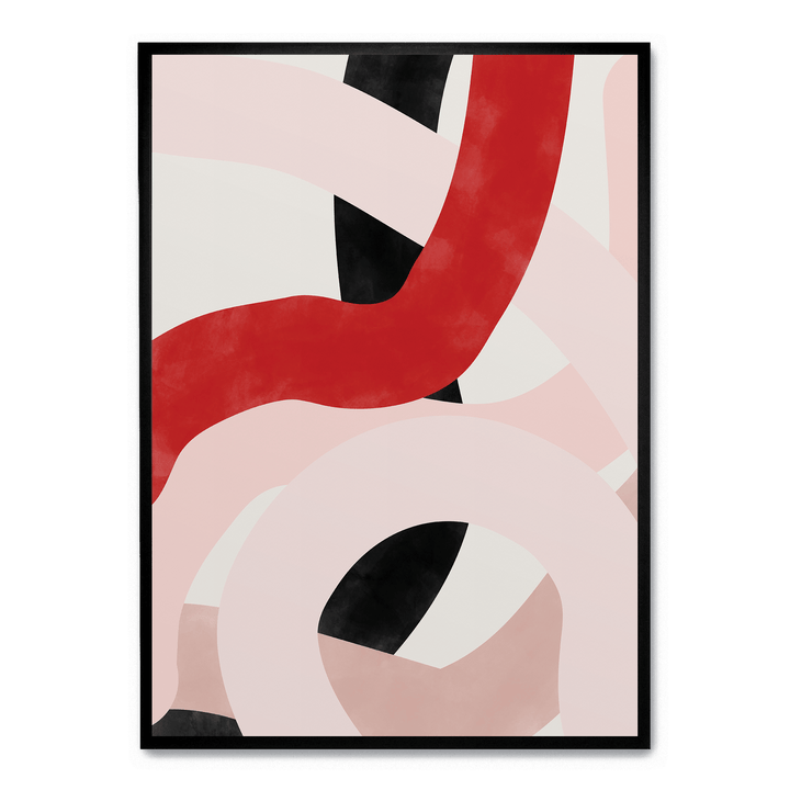 Pink And Red Brush Strokes