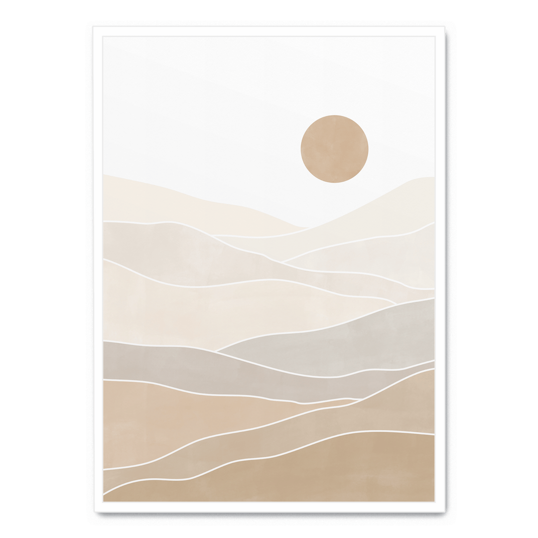 Abstract Beige Landscape