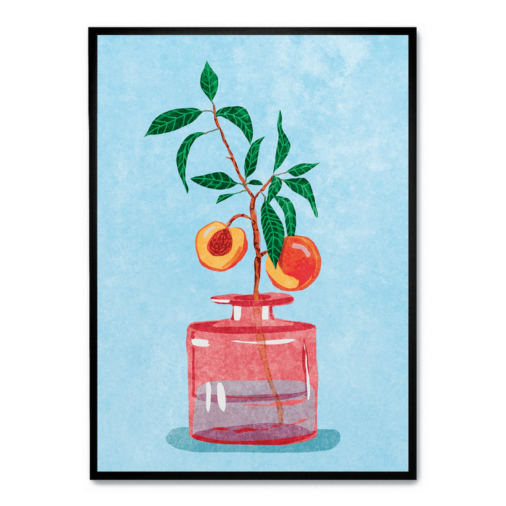 Peach Tree In Vase