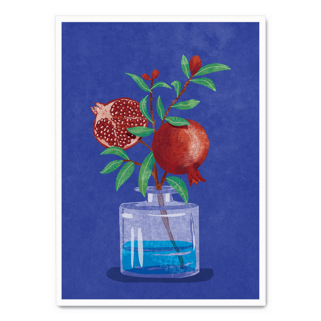 Pomegranate In Vase