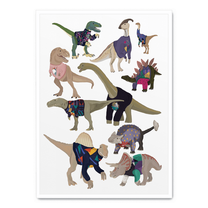 Dinosaurs In 80s Jumpers