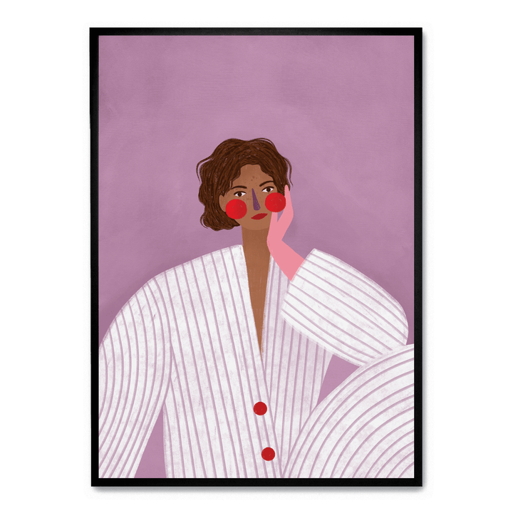 Woman With Pink Glove