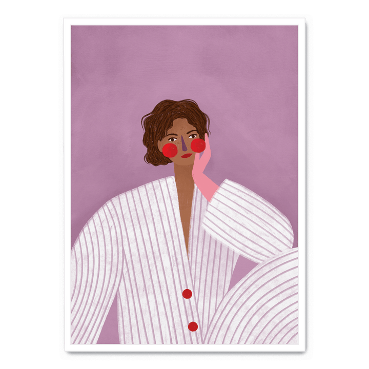 Woman With Pink Glove