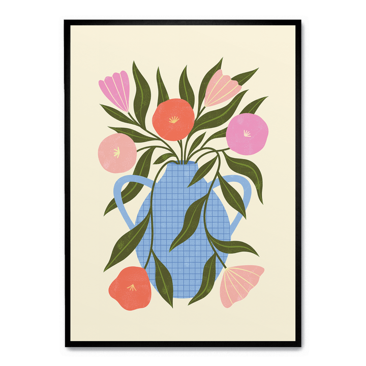 Wavy Flowers In Vase