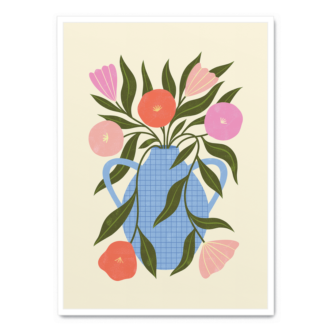 Wavy Flowers In Vase