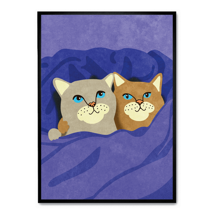 Cats In Bed