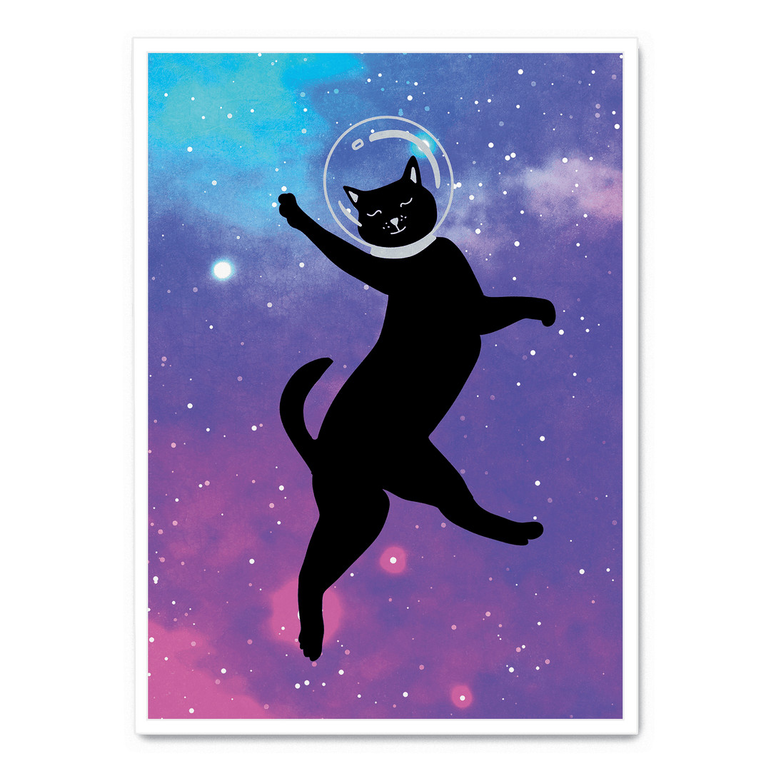 Happy Space Cat