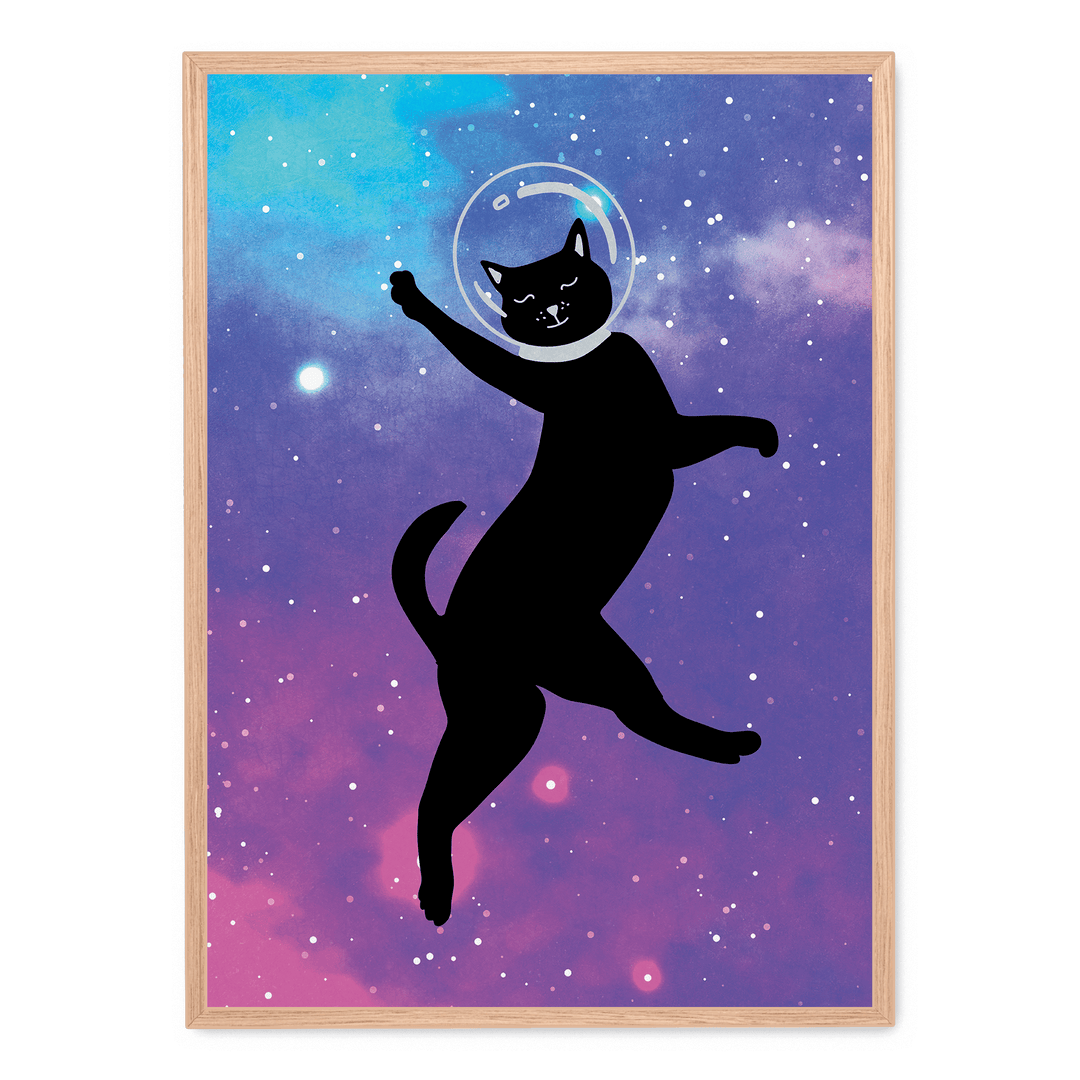 Happy Space Cat