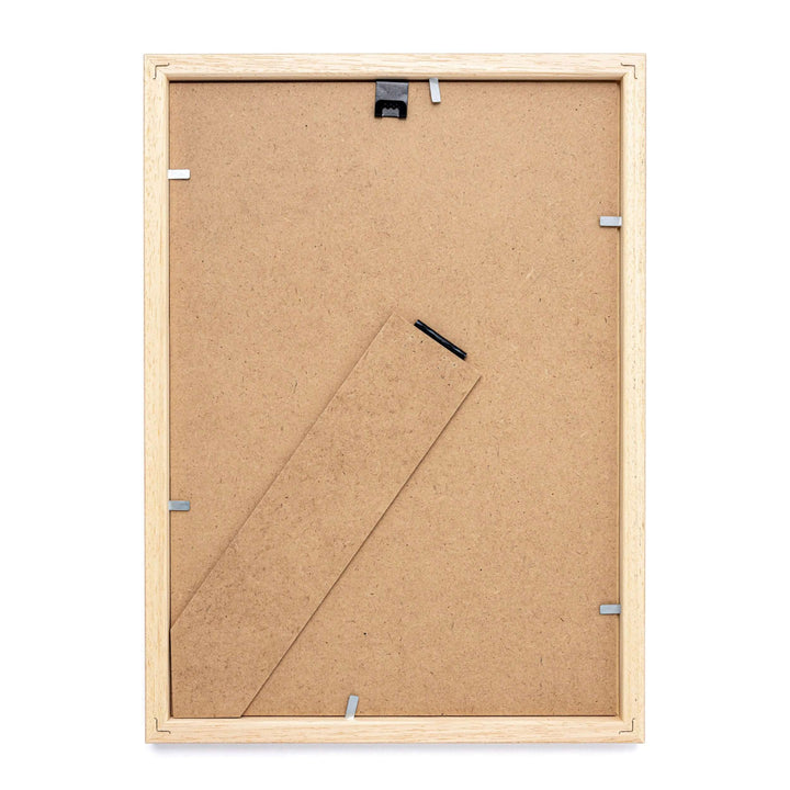 Bagside af hvid ramme i størrelse A4 fra Postera