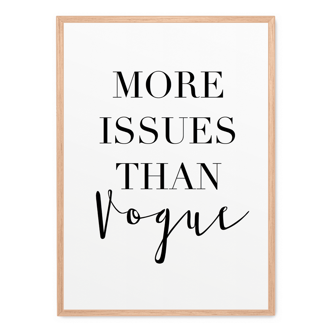 More Issues Than Vogue