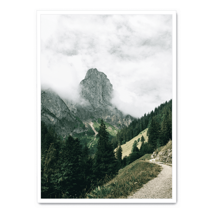 Path Overlooking The Mountains