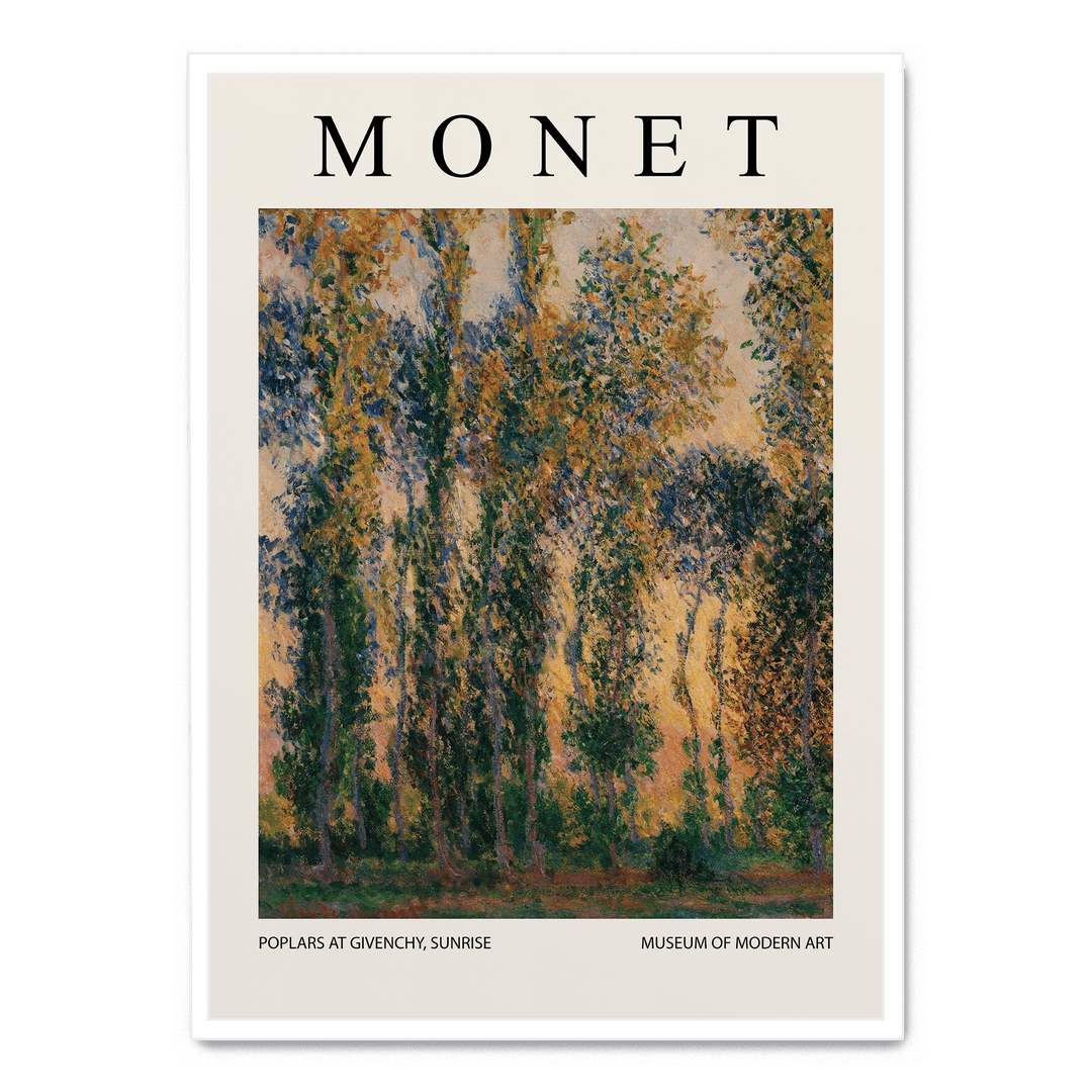 Poplars At Givenchy, Sunrise