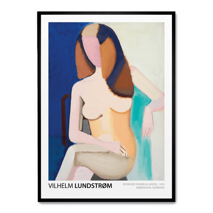 Siddende Kvindelig Model