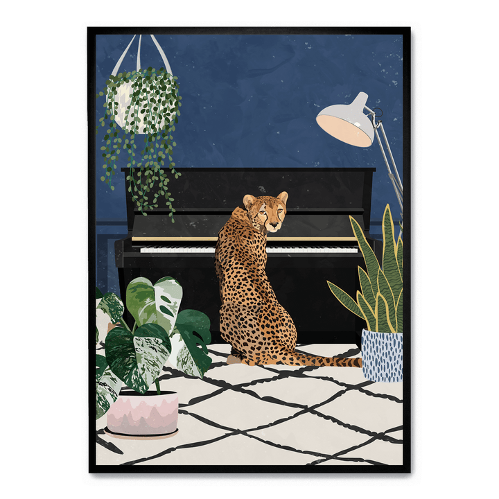 Cheetah Playing Piano