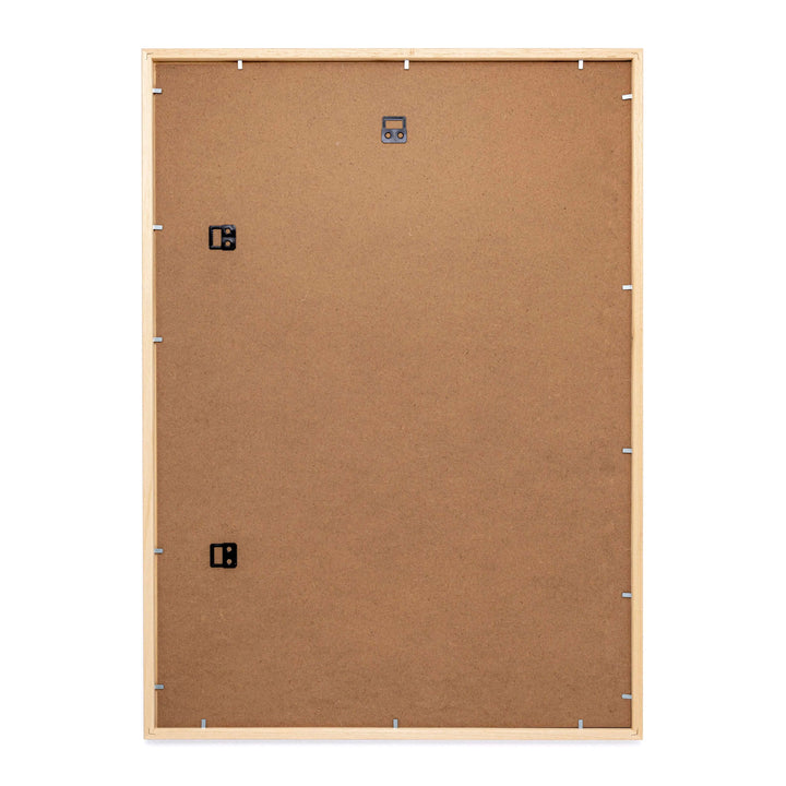 Bagside af egetræsramme i størrelse 50x70 cm fra Postera